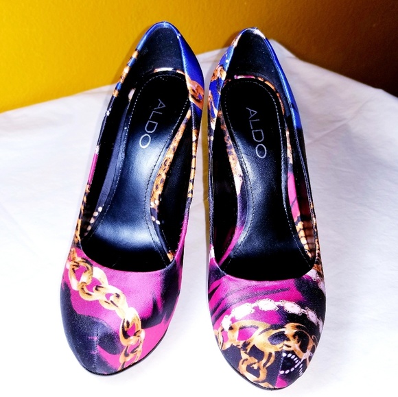 Aldo RARE Platform Satin High Heels - Picture 2 of 8